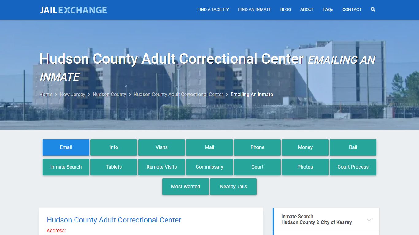 Hudson County Adult Correctional Center Emailing An Inmate - Jail Exchange